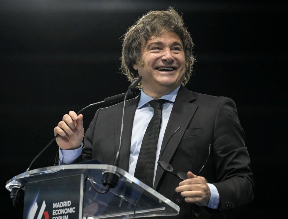Milei delivers speech at Madrid Economic Forum