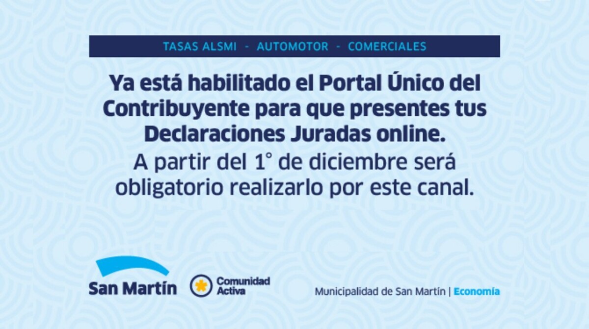 San Martín Municipality Launches Single Taxpayer Portal