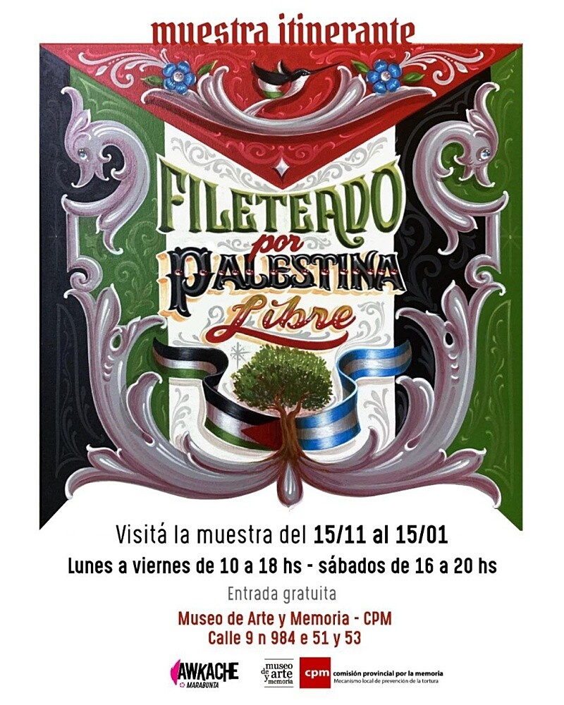 Argentina to Host 'Fileteado for Palestine' Exhibition