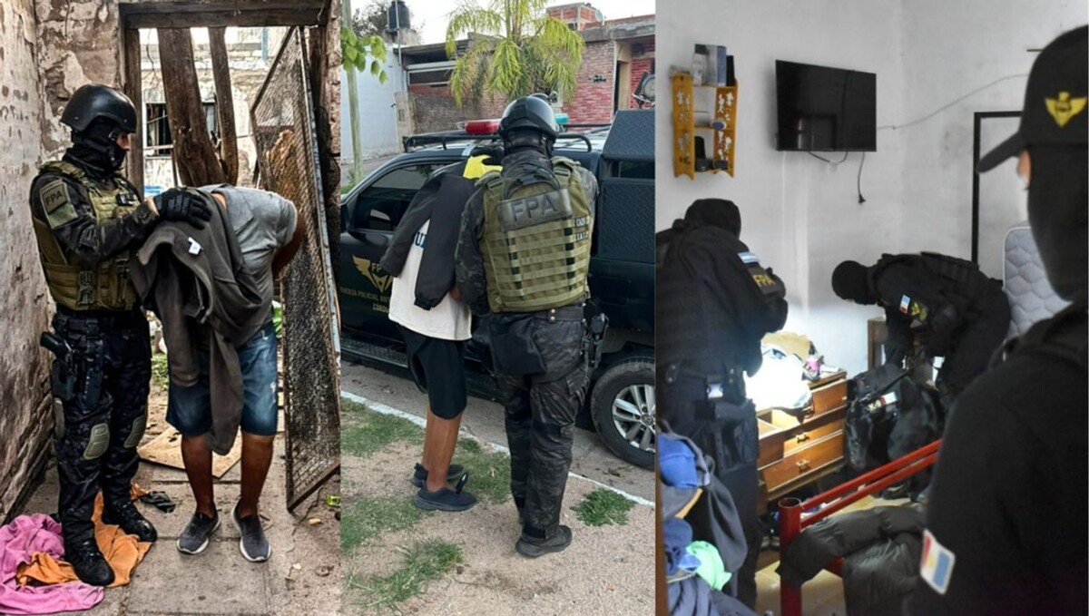 Cinco miembros de red narco familiar detenidos en Córdoba