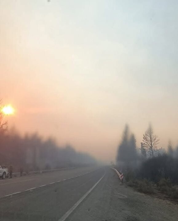 Incendio en Chubut: Restablecido el tráfico en Ruta 40 con advertencia