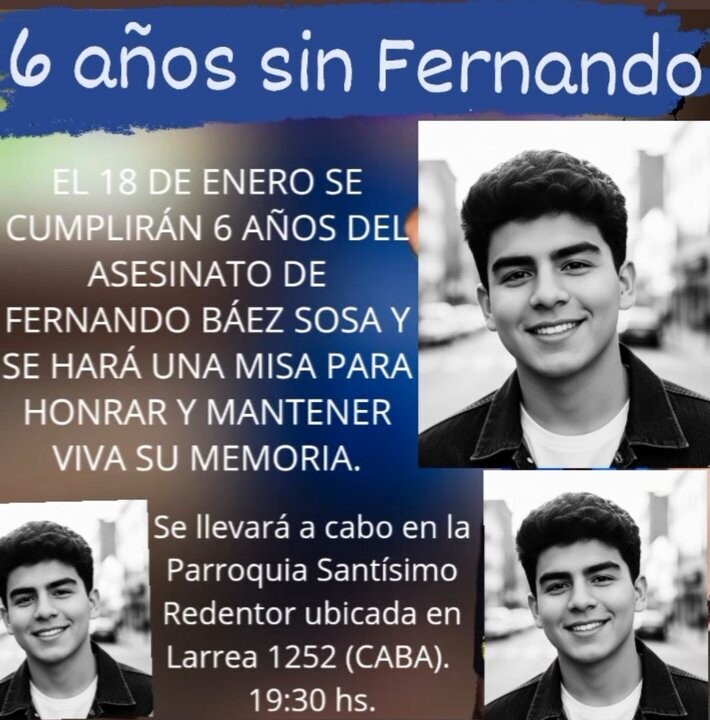 Relatives of Fernando Baez Sosa to Hold Memorial Mass