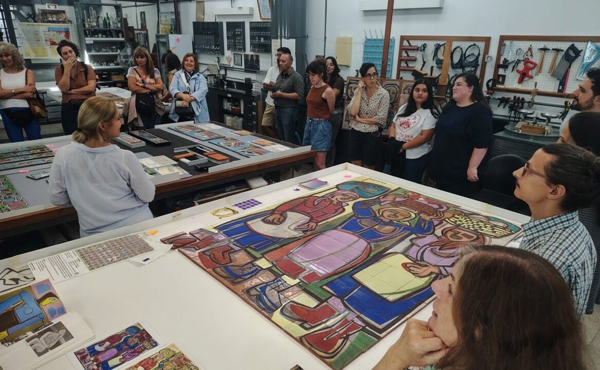 布宜诺斯艾利斯修复阿根廷现代主义者路易斯·塞奥内的壁画