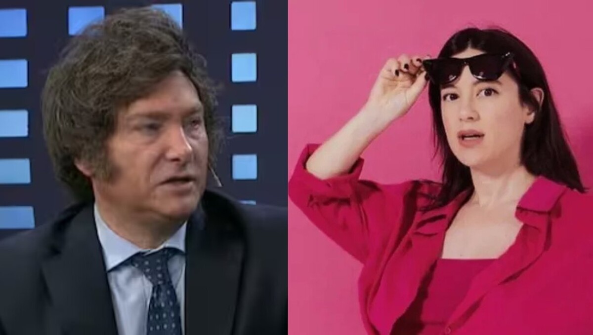 Comedian Malena Pichot mocks President Milei's speech