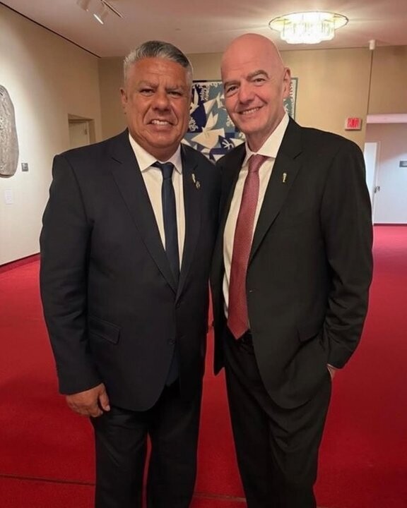 AFA President photographed with FIFA Head before World Cup 2026 Draw