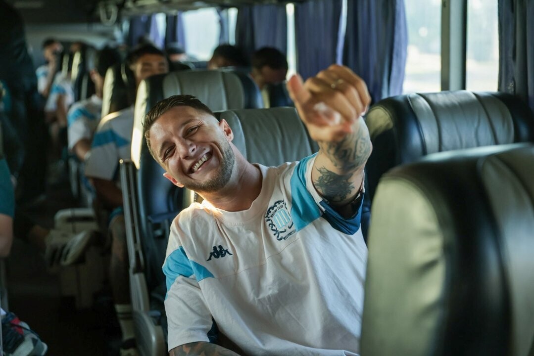 Фанаты Racing устроили теплую встречу команде перед матчем Кубка Либертадорес