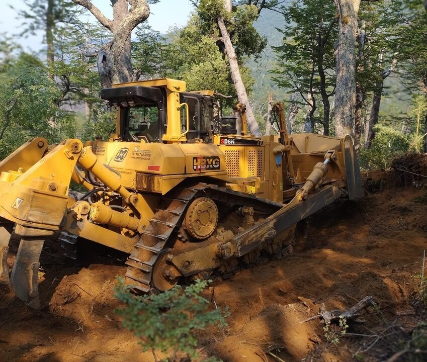 Vialidad Nacional supports firefighting in Chubut