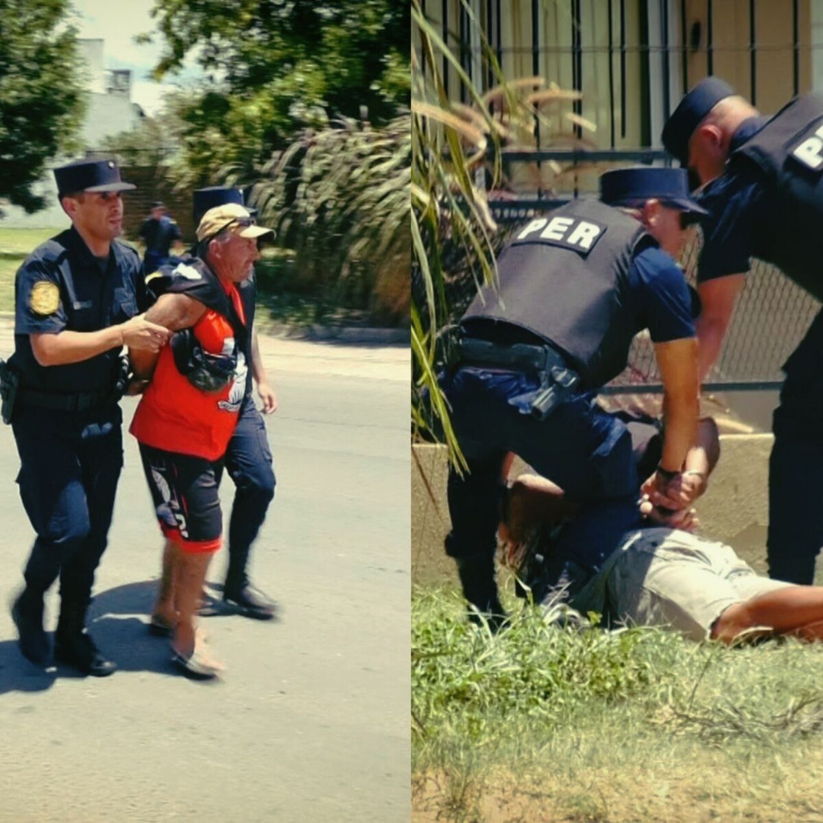 Репрессии против забастовки докеров в порту Аргентины