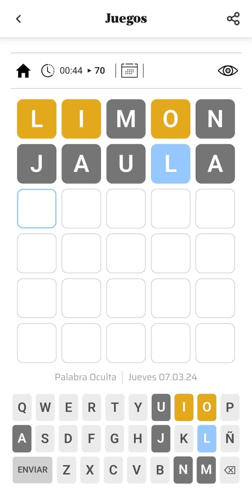 LN Juegos представляет новую игру слов 'Palabra Oculta'