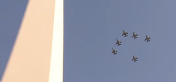 Historic F-16 Flyover Over Buenos Aires