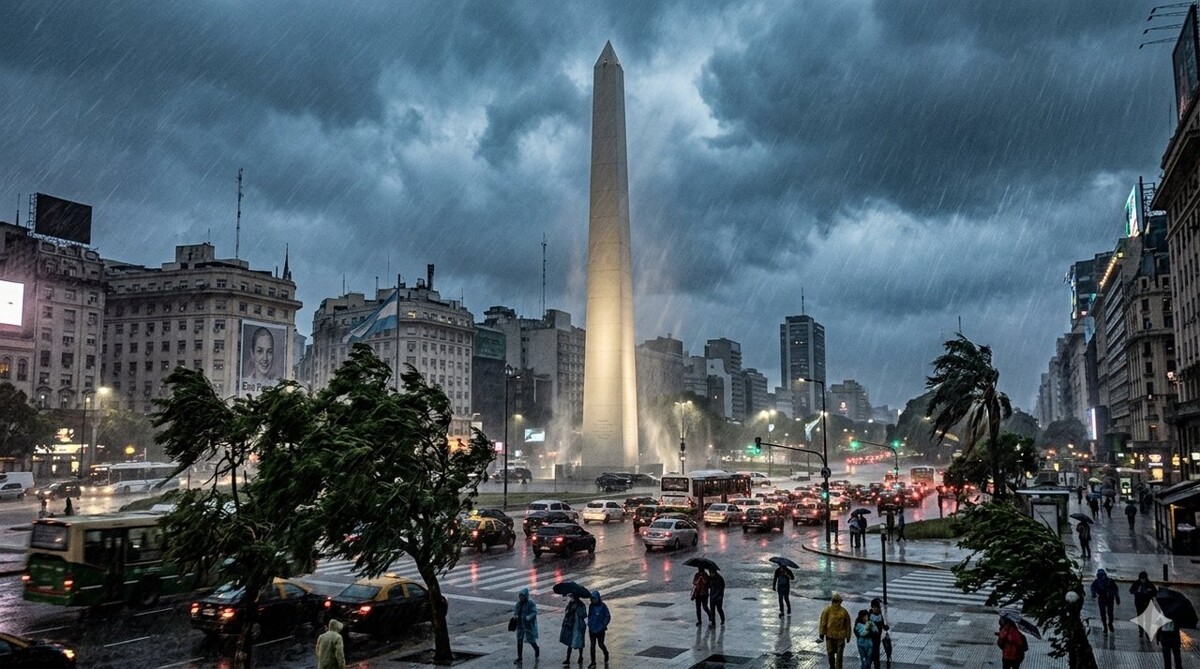 Yellow Alerts for Rain and Strong Winds in Buenos Aires