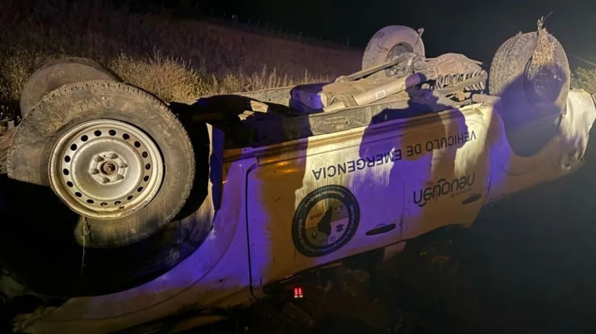 Trucks Accident in Firefighting in Neuquén