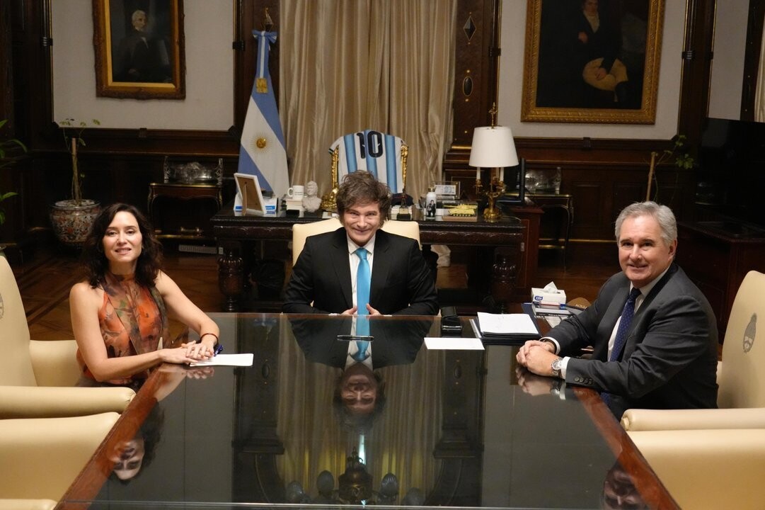 Milei meets Madrid leader to discuss Venezuela
