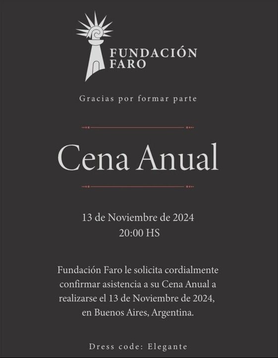 Launch of the Faro Foundation in Buenos Aires