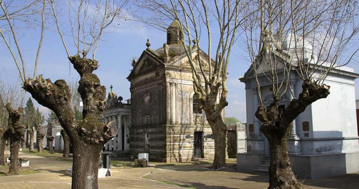 Police Officer Filmed in Cemetery in Buenos Aires