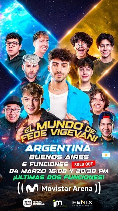 Fede Vigevani's Unique Show at Movistar Arena