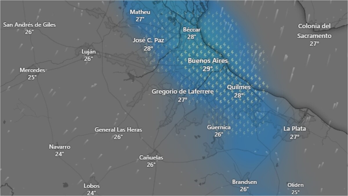 Storms Bring Relief from Heat in Buenos Aires