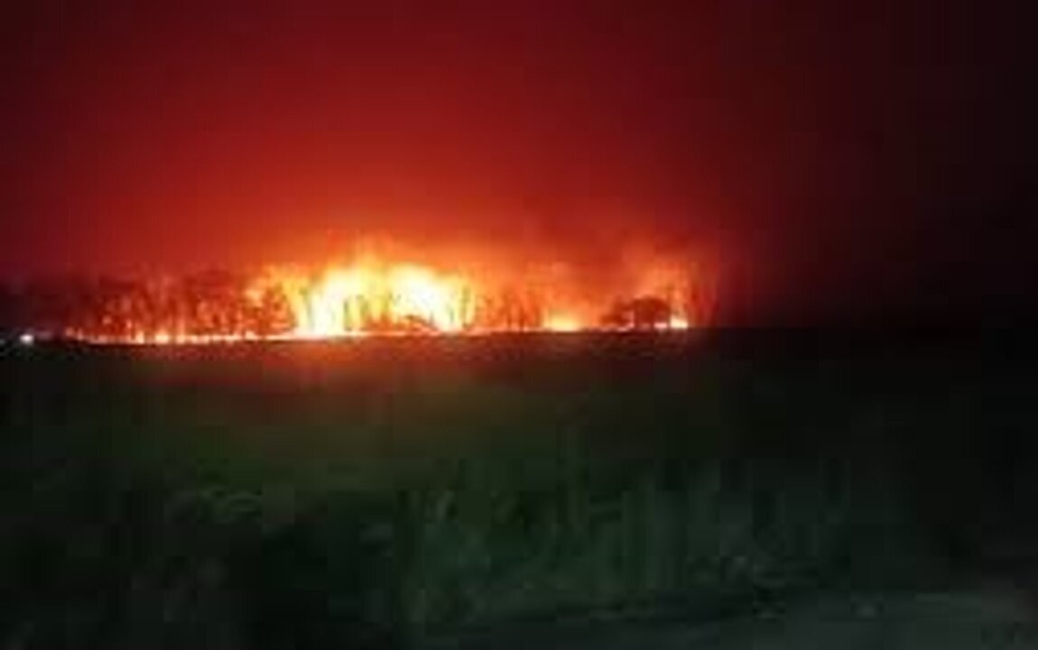 Incendio de proporciones en Ezeiza