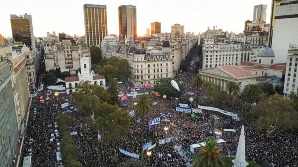March in Buenos Aires on Day of Memory