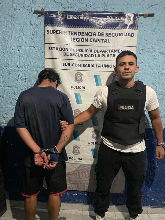 Detention in La Plata for a violent crime