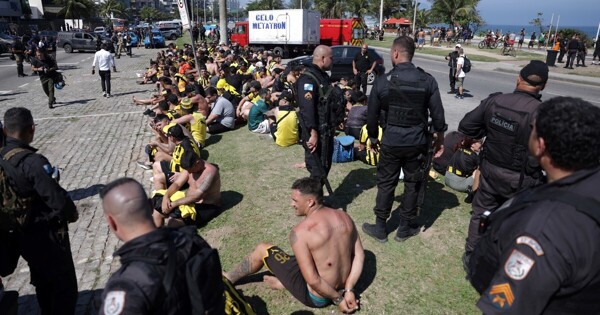 Mass Brawl between Fans in Argentina