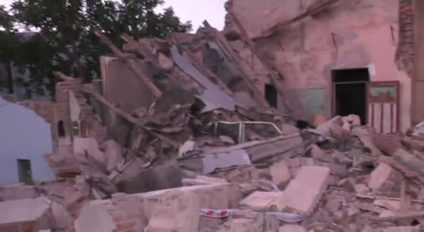 Derrumbe de techo en Sarandí