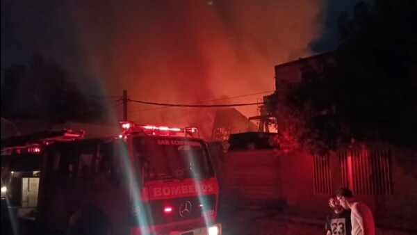 Major Fire at Prefabricated House Factory