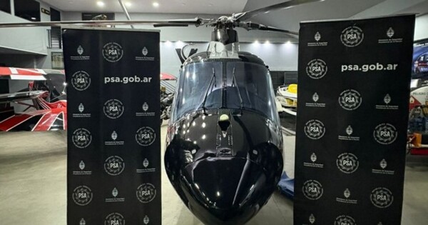 Helicopter Seized by Security Police in Pinamar