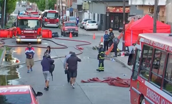 Пожар на текстильной фабрике в Буэнос-Айсе