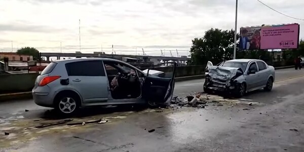 Three hospitalized after head-on collision in Buenos Aires