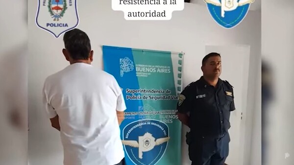 阿根廷男子因抵抗执法被捕