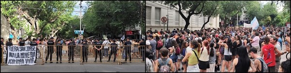 Марш за воду и против насилия в Мендосе