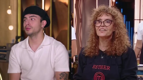 Actress Esther Goris wishes a fellow contestant bad luck on MasterChef