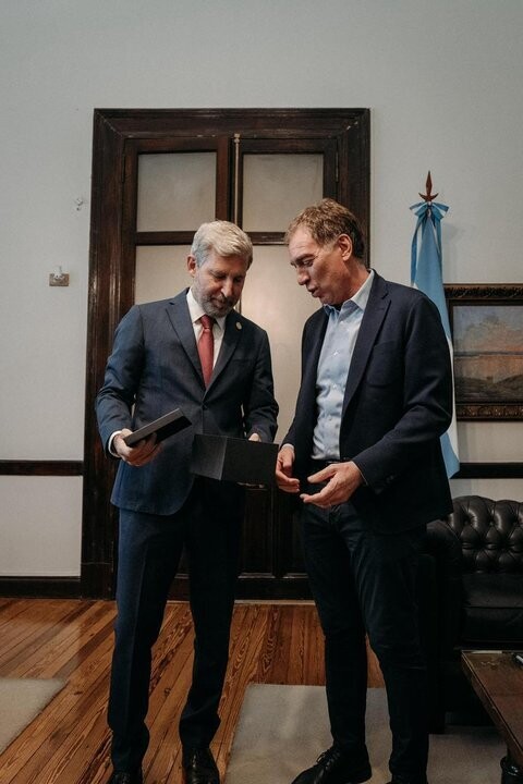 Santilli and Frigerio Discuss Labor Reform Support in Argentina
