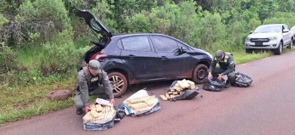 Abandoned Vehicle with 126kg Marijuana Found in Misiones