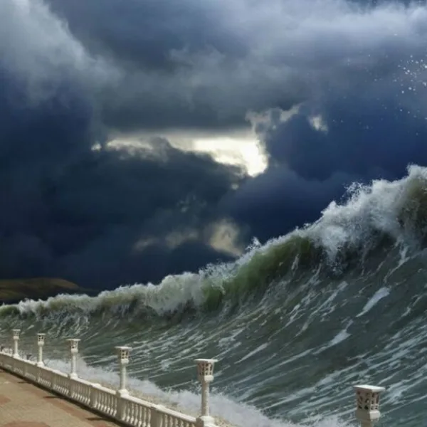 Olas inusuales causan pánico en balneario argentino