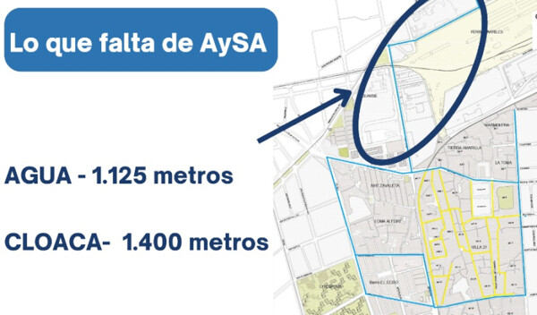 AySA приостанавливает работы по водоснабжению и санитарным услугам, затрагивающие тысячи жителей районов Villa 21-24 и Zavaleta