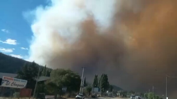 Total Evacuation in Chiquilihuin Due to Wildfire