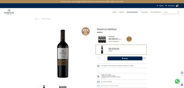 Специальное предложение на вино Norton Reserva благодаря Бритни Спирс
