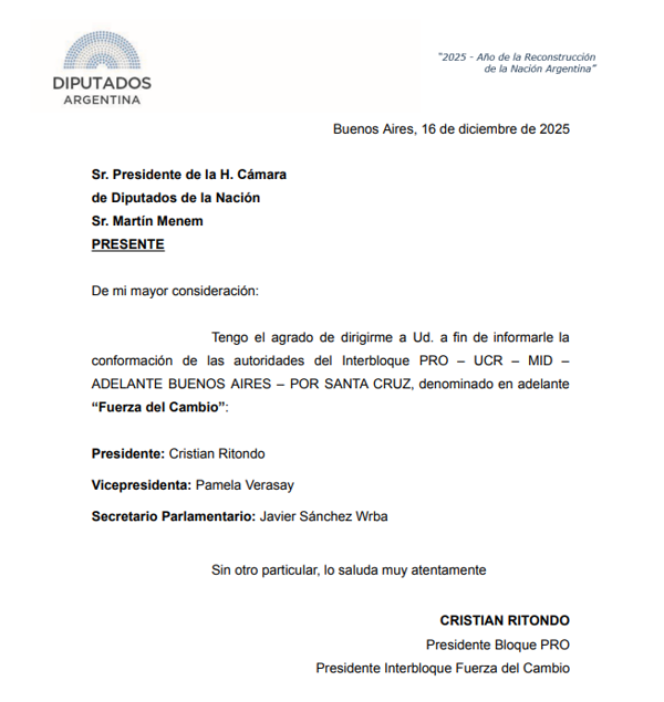 New 'Force for Change' Bloc Created in Argentina