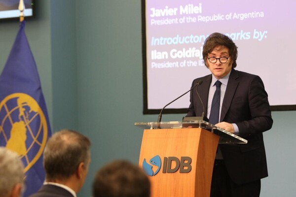 Milei Presents Economic Model at IDB Conference