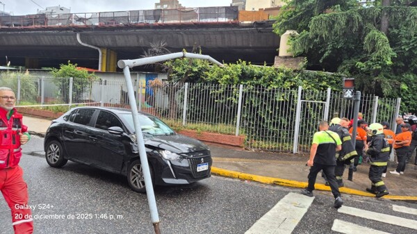 Two women injured after billboard collapse in Buenos Aires