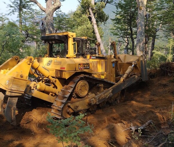 Vialidad Nacional supports firefighting in Chubut