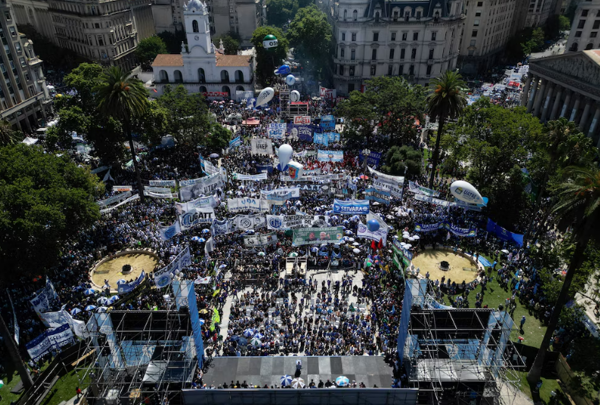 Protests Against Labor Reform in Argentina