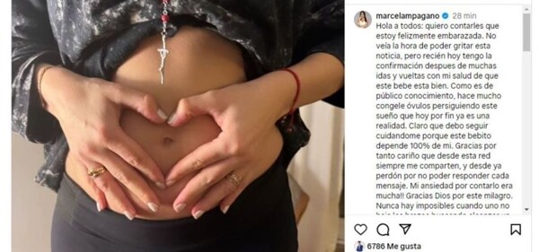 Депутат Марсела Пагано объявила о беременности после стресса