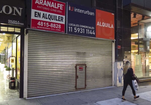 Increase in Vacant Stores in Buenos Aires