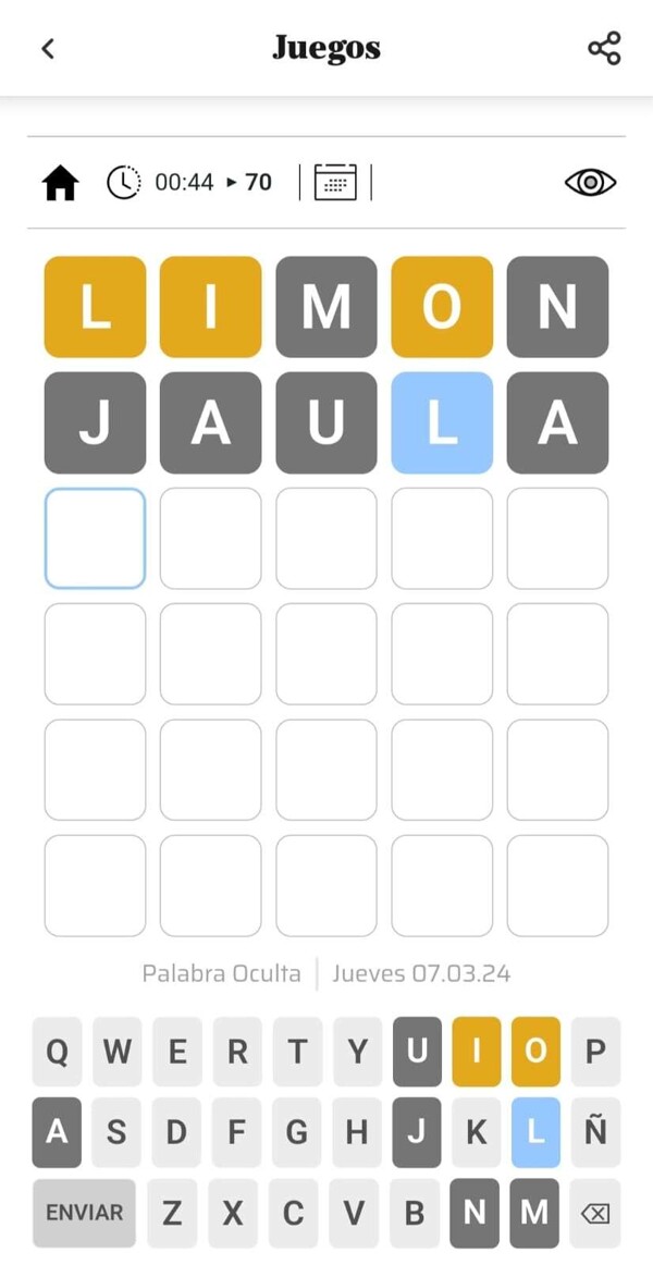 LN Juegos представляет новую игру слов 'Palabra Oculta'