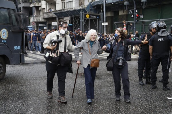 Protest at Congress Against Retirement Policy