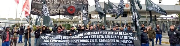 Беспорядки на производстве и забастовки на фабрике Fate Neumaticos