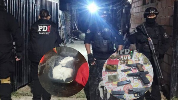 39 detenidos en Rosario, niños usados para narcotráfico encontrados